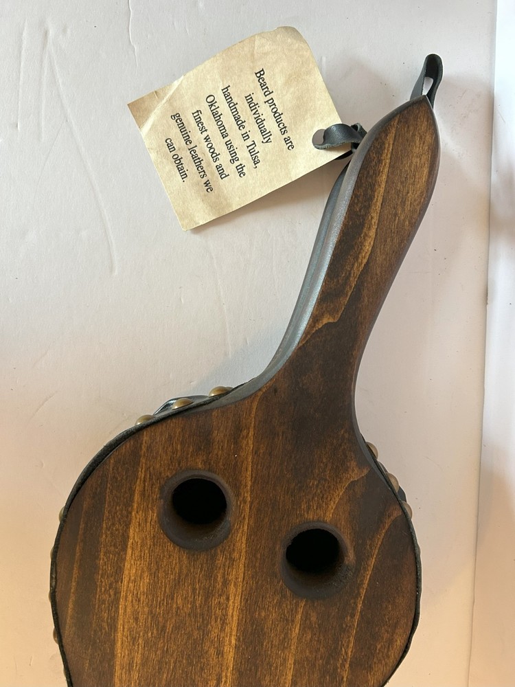 NEW - Johnny Beard Bellow - Solid Wood with Leather - Made in Oklahoma