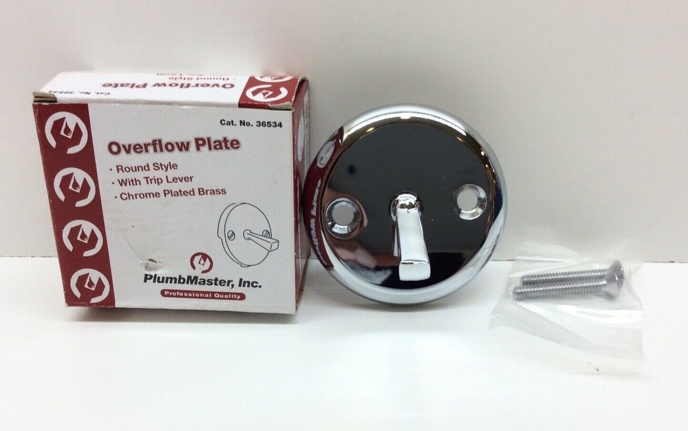 PlumbMaster Round Overflow Chrome Plated Brass 36534