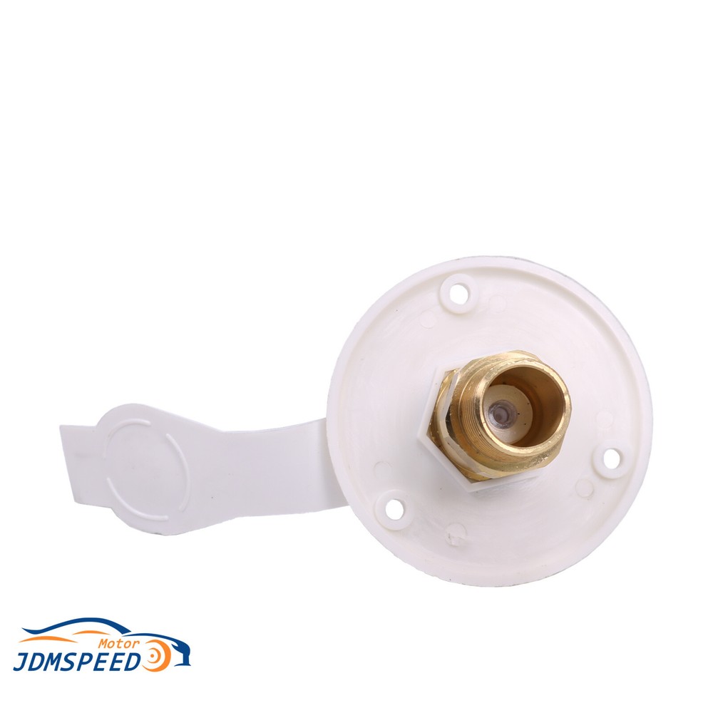 1/2" Thread RV City Water Fill Inlet Flange With Check Valve For Trailer Marine