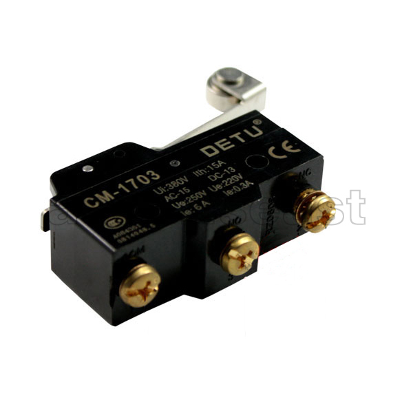 Micro Limit Switch Momentary Long Roller Lever CM-1703 1703 NO-COM-NC 380V 15A