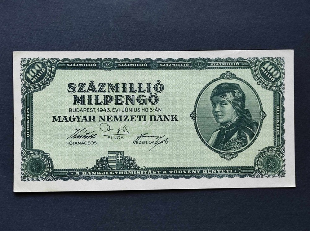 Hungary 100 Millio MilPengo 1946 P-130