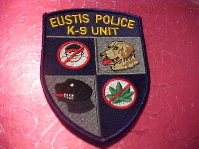 EUSTIS FLORIDA K-9 POLICE PATCH SHOULDER SIZE UNUSED