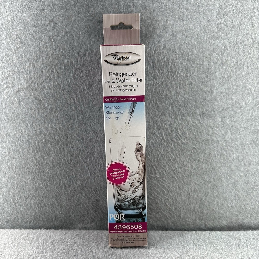 Whirlpool 4396508 Refrigerator Ice & Water Filter White PUR Genuine OEM New