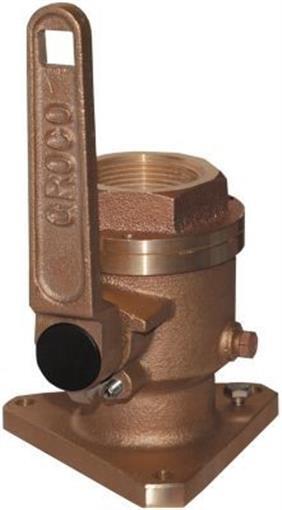 Groco BV Bronze Full-Flow Flanged Ball-Type Seacock BV-2000