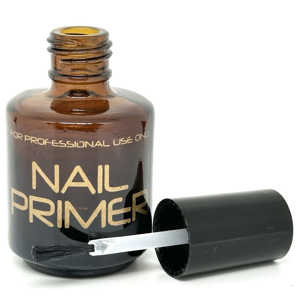 Empty Amber “PRIMER” Glass Bottles 0.5 oz -(5 pack)