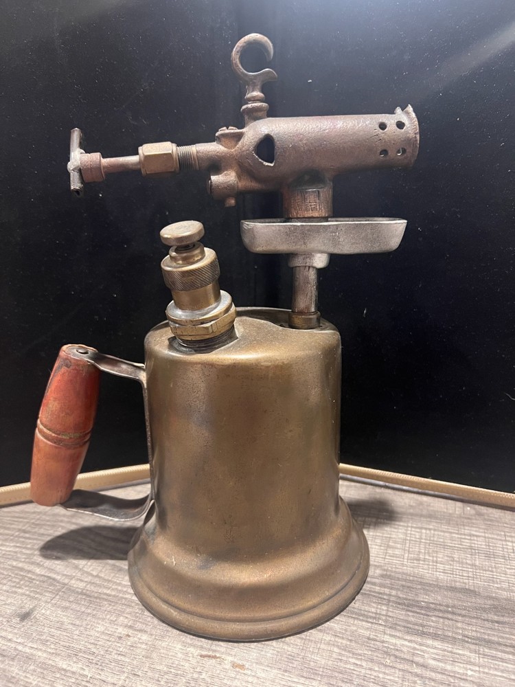 Vintage Unbranded Brass Blow Torch Untested SEE PICS