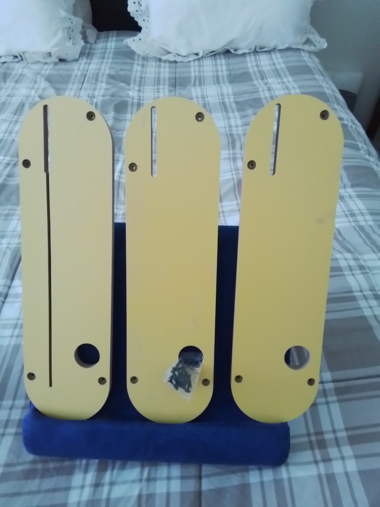 Lot of 3 Zero Clearance Inserts for DeWalt Table 375