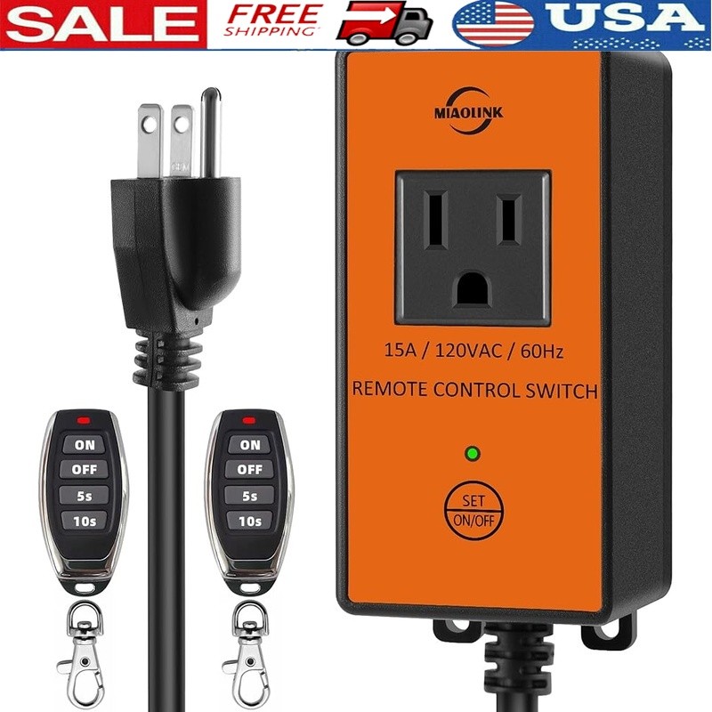 Remote Control Outlet Switch W/ Delay Shutdown Dust Collectors & Tools New