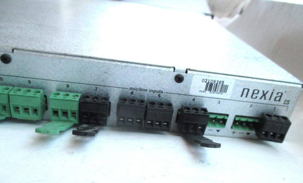 Biamp nexia CS Digital Audio / Conferencing Signal Processor. With Blocks