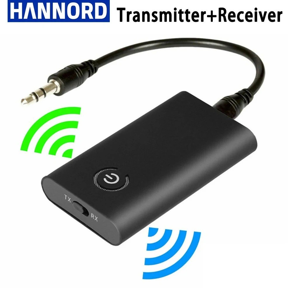 Bluetooth 5.0 Transmitter Receiver 2 IN 1 Wireless Audio 3.5mm Jack Aux Adapter
