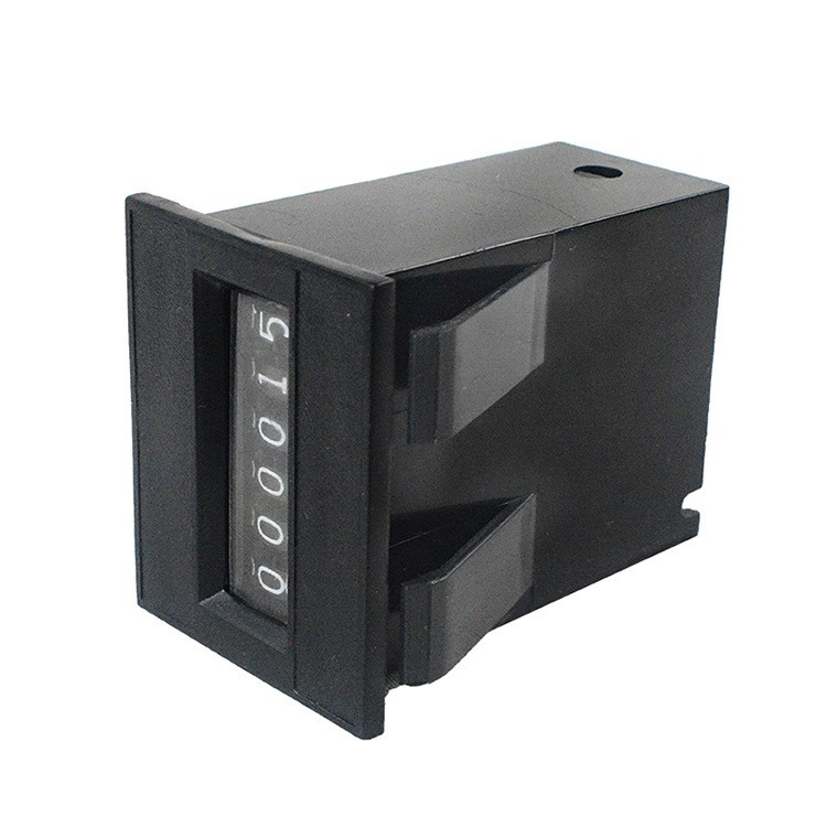 12V DC 6 Digit Impulse Counter Mechanical Wire Leads Base VDC