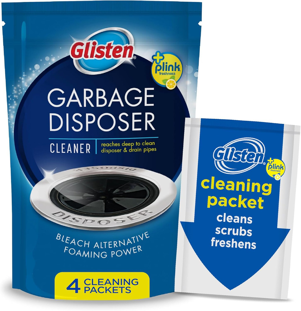 Lemon Scented Garbage Disposer Cleaner & Odor Eliminator - 4 Packets