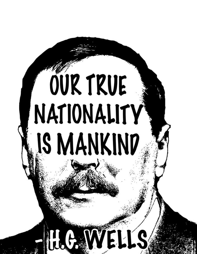 H.G Wells Quoted Stickers