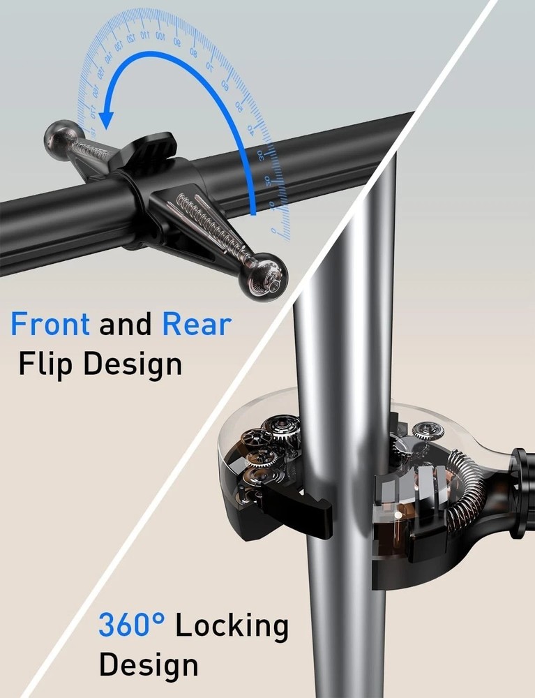 Car Headrest Tablet Holder: Front & Rear Flip Mount