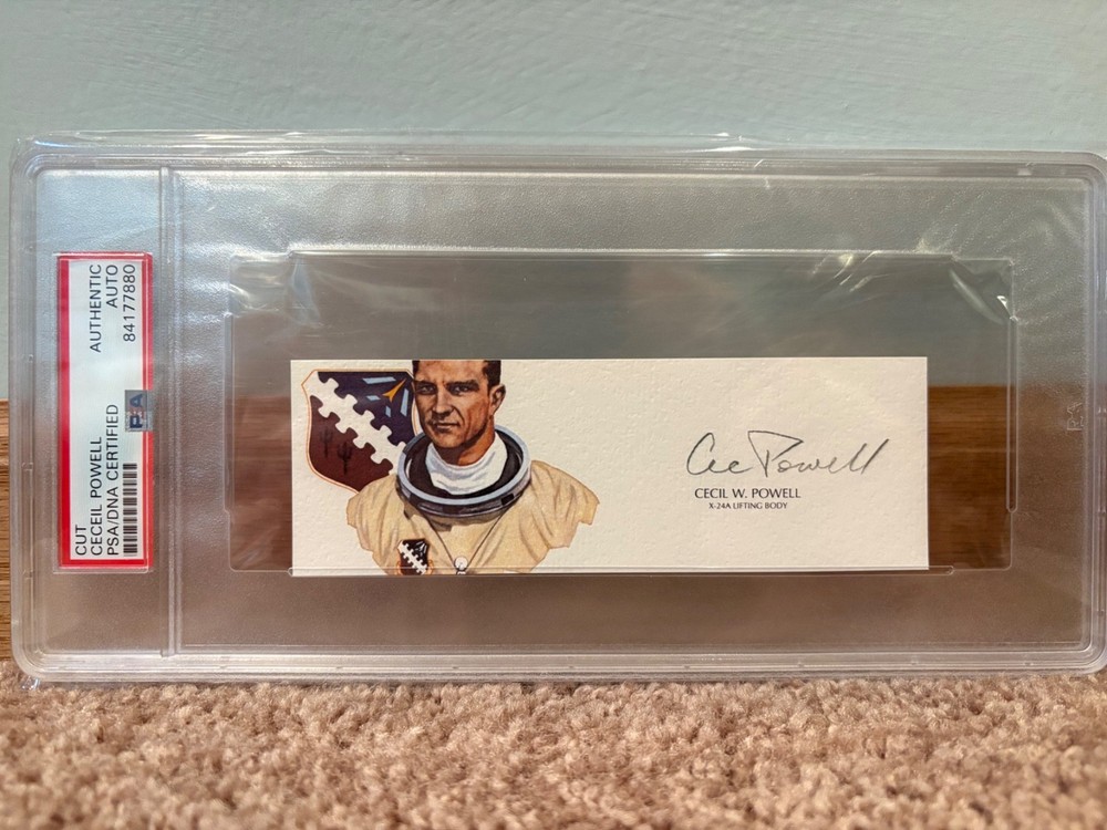 Cecil Powell signed cut PSA