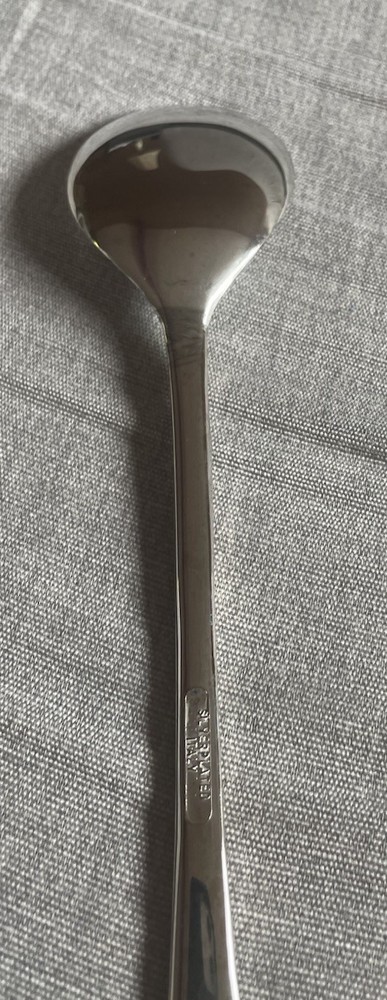 Italy Silver Plated Solid 9”Serving Set Salad Spoon and Fork Italian Vintage EUC