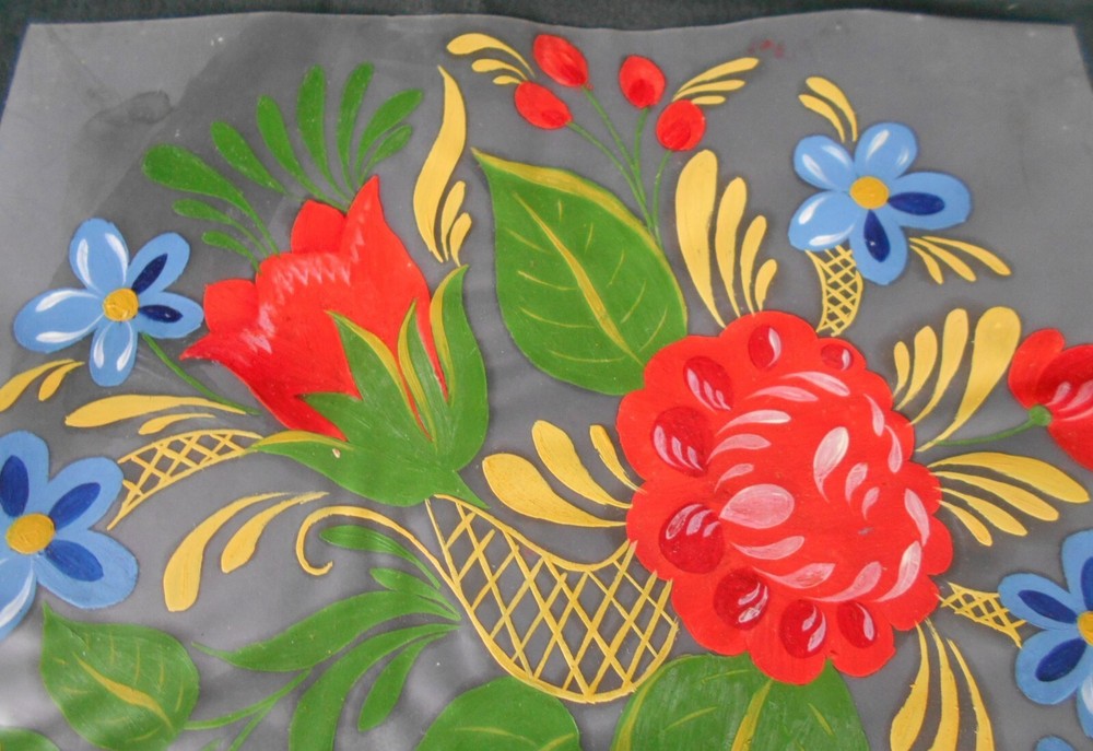 VINTAGE HAND  PAINTED STENCIL TRANSFER DECAL # TOLEWARE # NOS # UNUSED