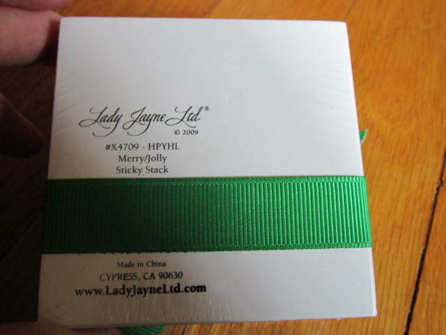 Lady Jayne Ltd Christmas Sticky Stack Note Paper Cube Merry Jolly Self Adhesive