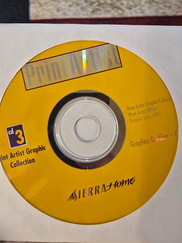 Print Artist Platinum PC CD Rom Software-Rare Vintage