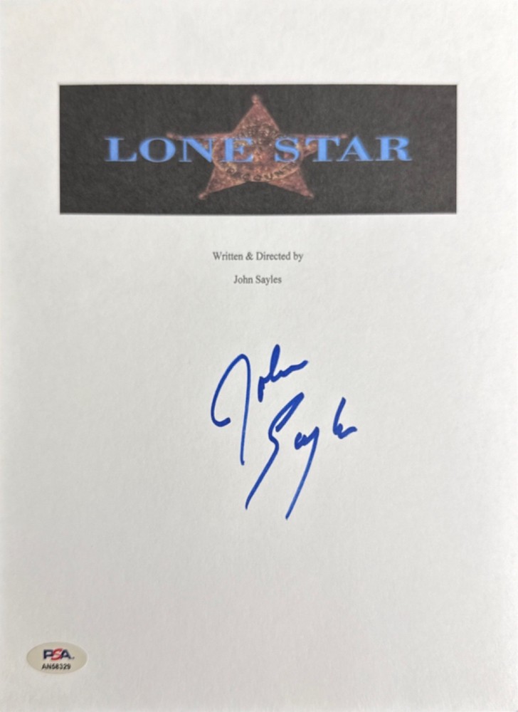 John Sayles Signed 8x10 Lonestar Script Cover Only PSA AN58329