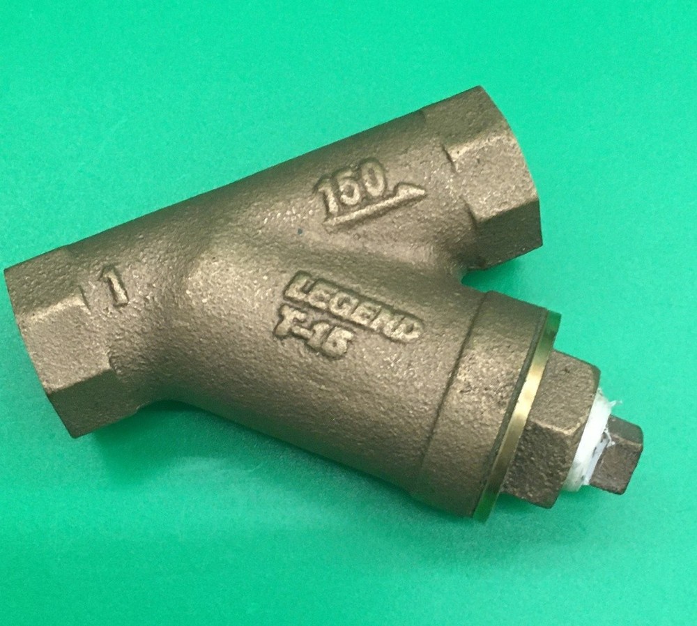 LEGEND 1" NPT T-15 BRASS CHECK VALVE/ STRAINER NNB
