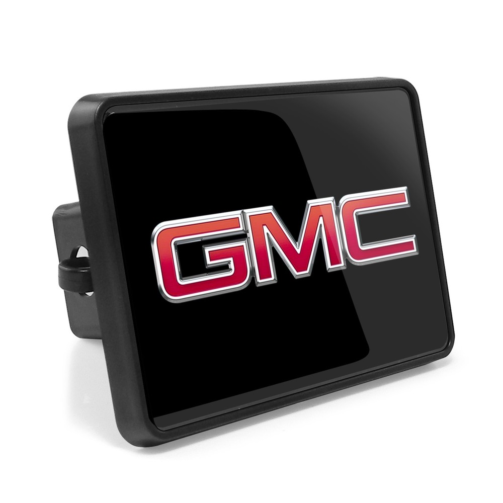 GMC ABS Plastic 2" x2" inch Plug Tow Hitch Cover with Free Clip