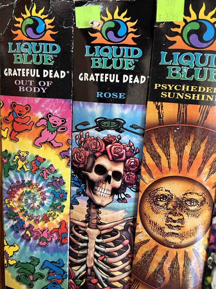 Liquid Blue Grateful Dead Incense Bundle RARE!!