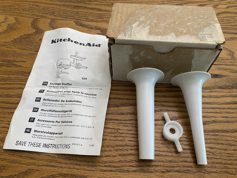 KITCHENAID Sausage Stuffer Attachment Complete w/Box & Manual **SEE PICS**