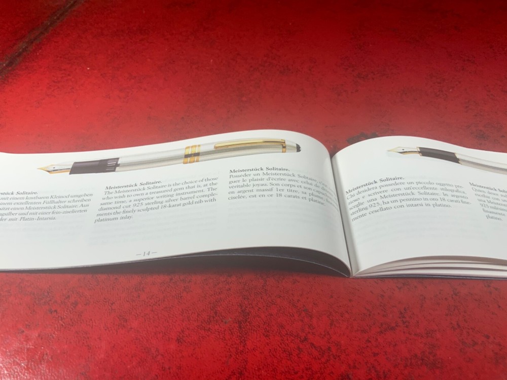 Montblanc warranty book card certificate documents blank