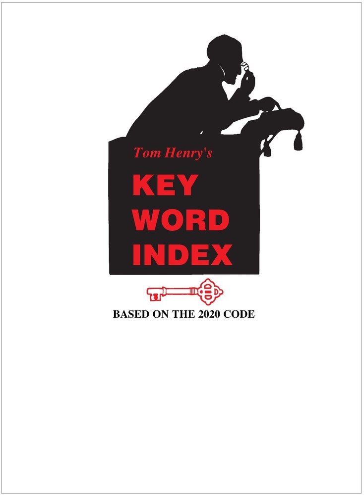 2020 NEC Key Word Index by Tom Henry (Softback NEC Edition)