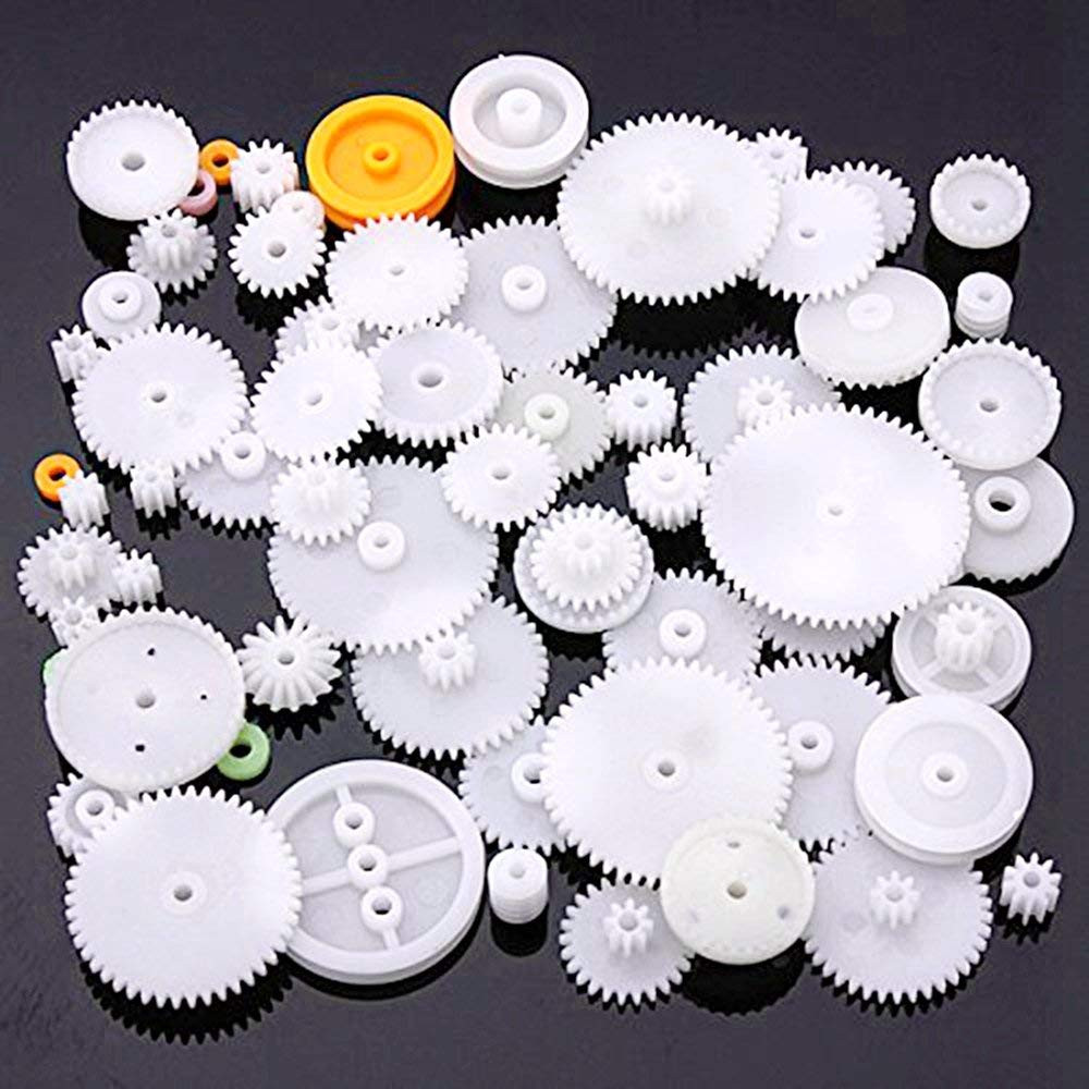 75 Type Plastic Crown Gear Single Double Reduction Gear Worm Gear (Original Vers
