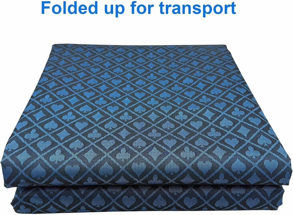 Poker Table Cover - Blue, 108x60 inches=