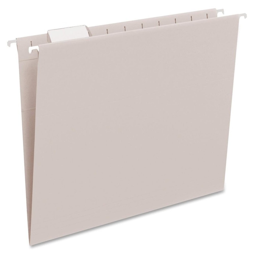 Colored Hanging File Folder with Tab, 1/5-Cut Adjustable Tab, Letter Size, Gr...