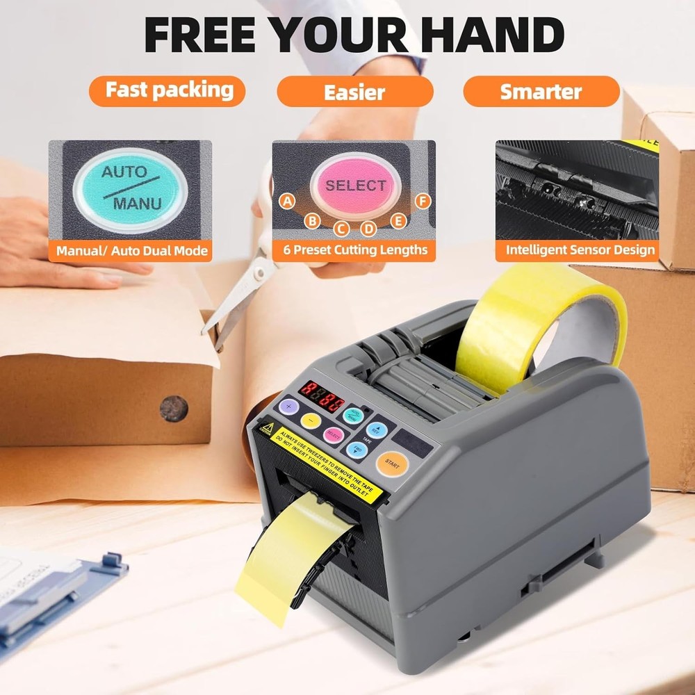 Advanced Tape Dispenser with Continuous Cutting Function for Efficient Use