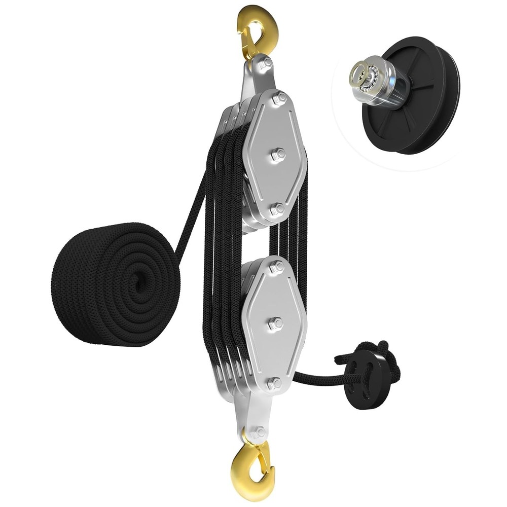 Rust-Proof 4400LB Pulley Block for Heavy Objects