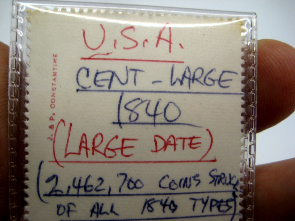 Nice ~ 1840 U.S. LARGE CENT ~ VG Very Good