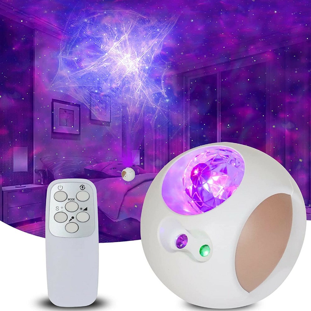 USB Aurora Galaxy Star Room Projection Lamp 3D Night Light with Remote Control