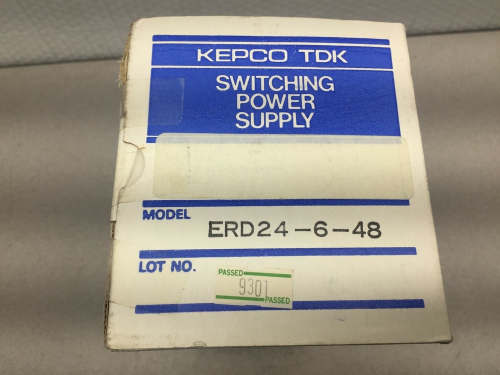 NEW IN BOX KEPCO TDK SWITCHING POWER SUPPLY ERD24-6-48