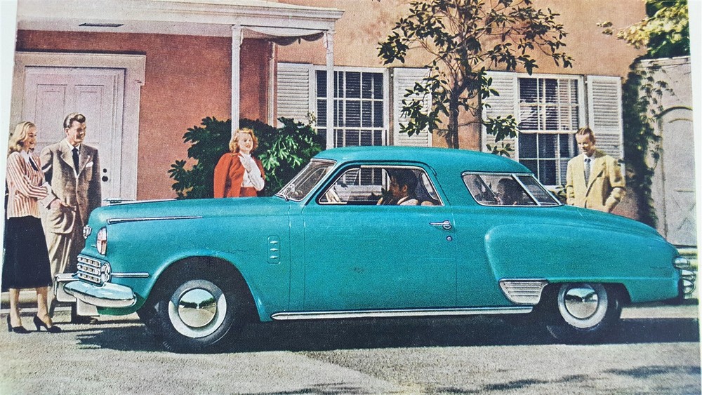 1947 Studebaker Commander Regal Coupe Magazine Print Ad Postwar Style