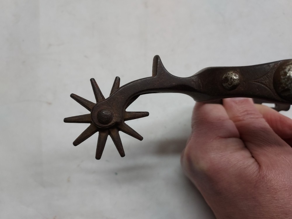 single Spur - RIGHT - Fixed Button - Chap Guard - star marked - listing #506254