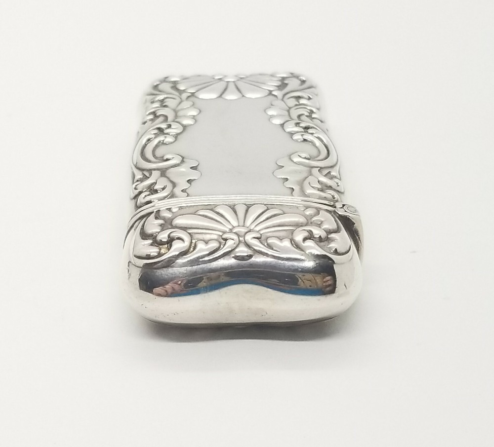 Antique Frank Whiting EUC Sterling Silver Match Safe Vesta Case