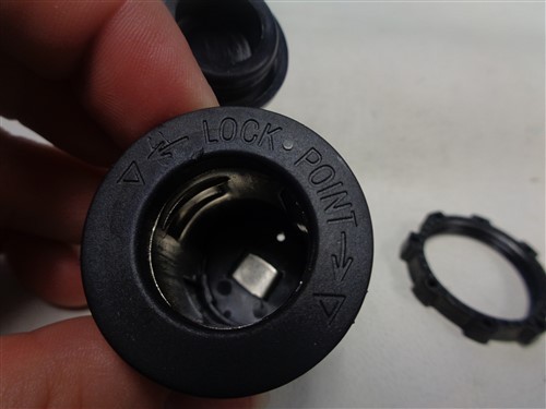 12 VOLT SOCKET BLACK MARINE BOAT