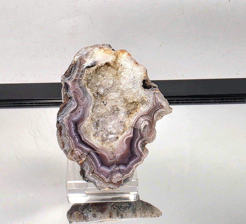 Mexican Agate Crystal Banded Polished (#2)