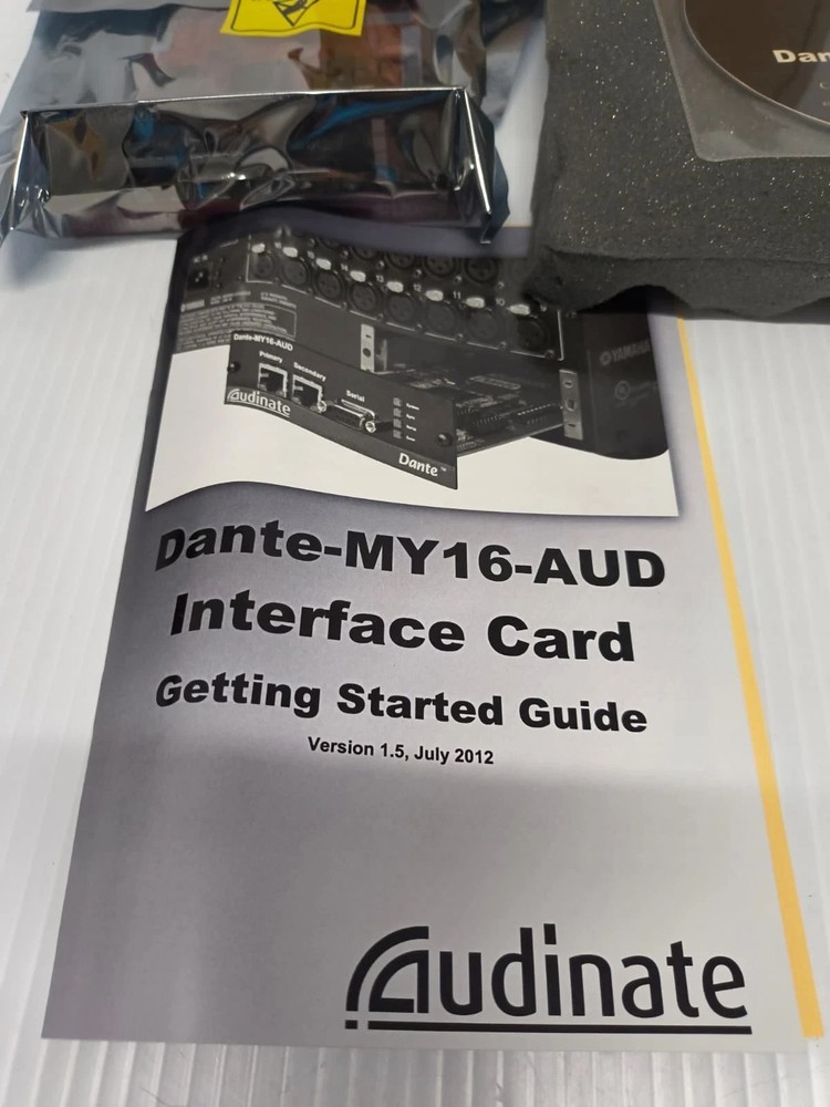 AUDINATE Yamaha Dante-MY16-AUD Interface Card NEW