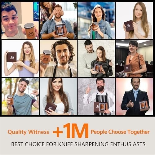 Rolling Knife Sharpener Set Diamond Ceramic Discs Professional Sharpening Kit