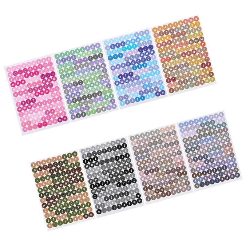 8Pcs Multicolors Educational Sticker for Classroom Organization Kids Activity