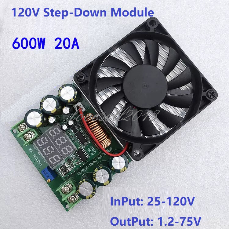 DC-DC 600W 20A High Power Adjustable Buck Module Solar LED Driver Power Supply