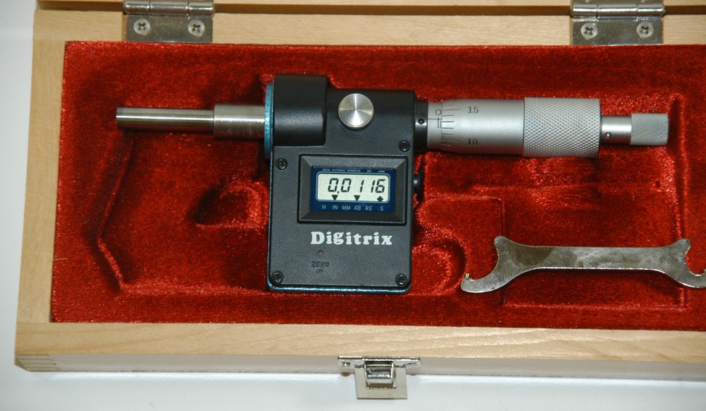 Fowler/NSK 54-904-260 DigitrixII Micrometer Head 0-1"(0-25mm)