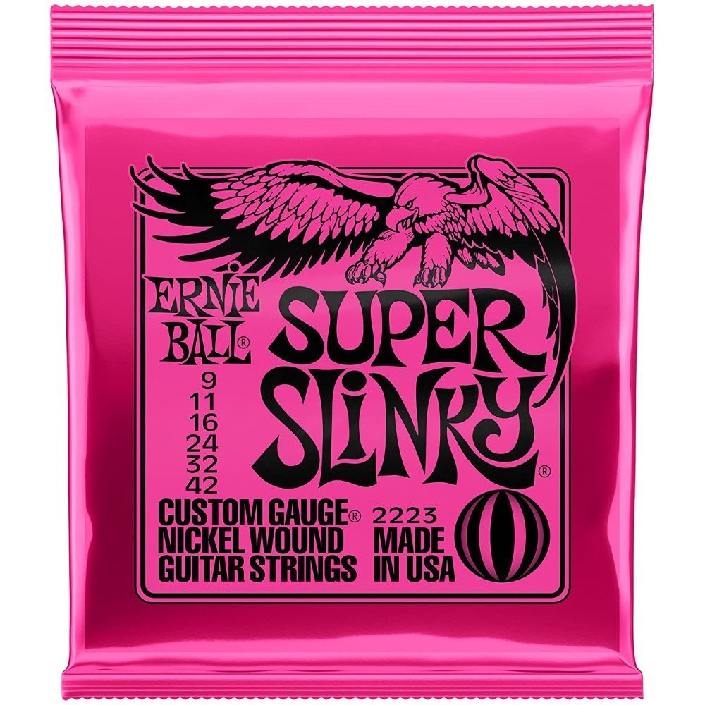 Ernie Ball Guitar Strings Patch Cables Electric Super Slinky 2223 6059