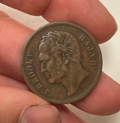 Sarawak - 1863 Copper Cent - Scarce Type